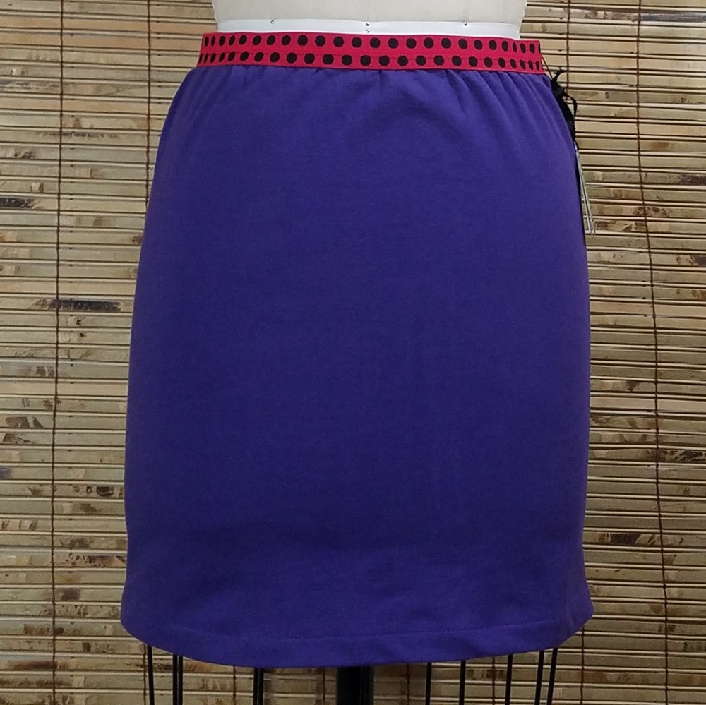 New Handmade Purple Mini Skirt Polka Dots